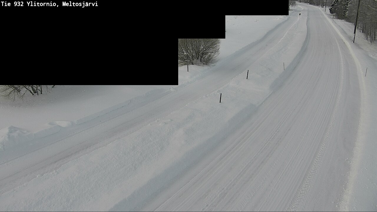 Weather Camera Image Road 932 Ylitornio, Meltosjärv, Ylitornio, Lappi