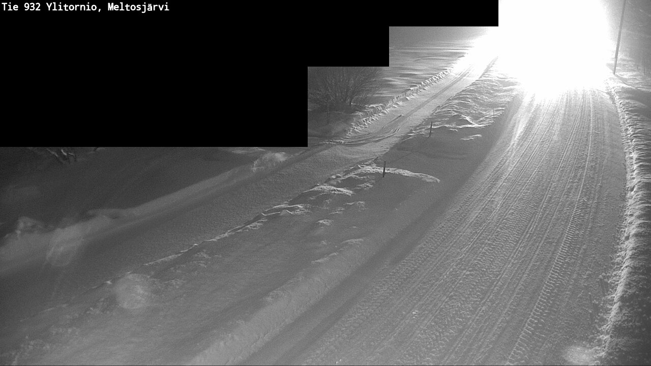 Weather Camera Image Road 932 Ylitornio, Meltosjärv, Ylitornio, Lappi