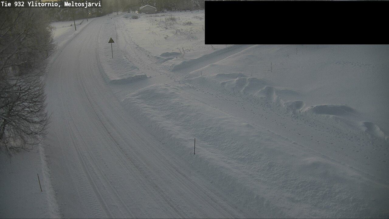 Weather Camera Image Road 932 Ylitornio, Meltosjärv, Ylitornio, Lappi