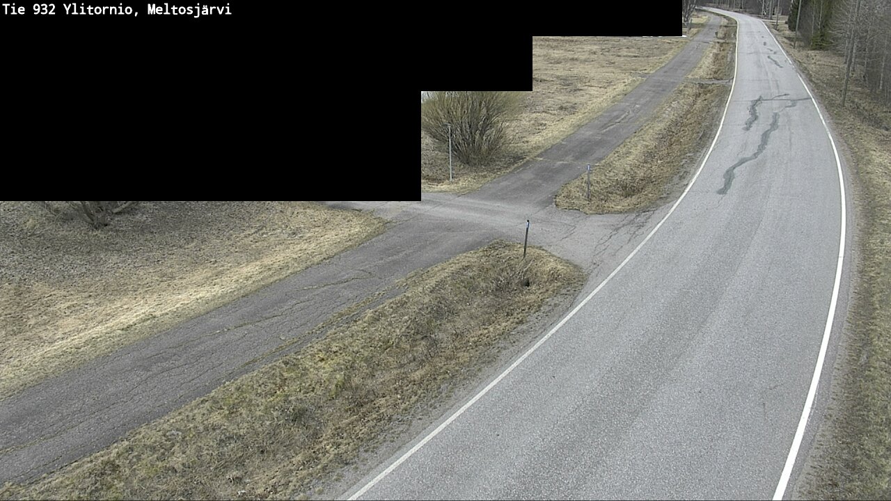 Weather Camera Image Väg 932 Övertorneå, Meltosjä, Ylitornio, Lappi