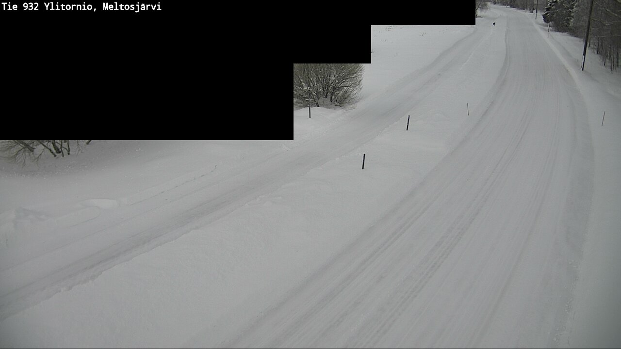 Weather Camera Image Road 932 Ylitornio, Meltosjärv, Ylitornio, Lappi