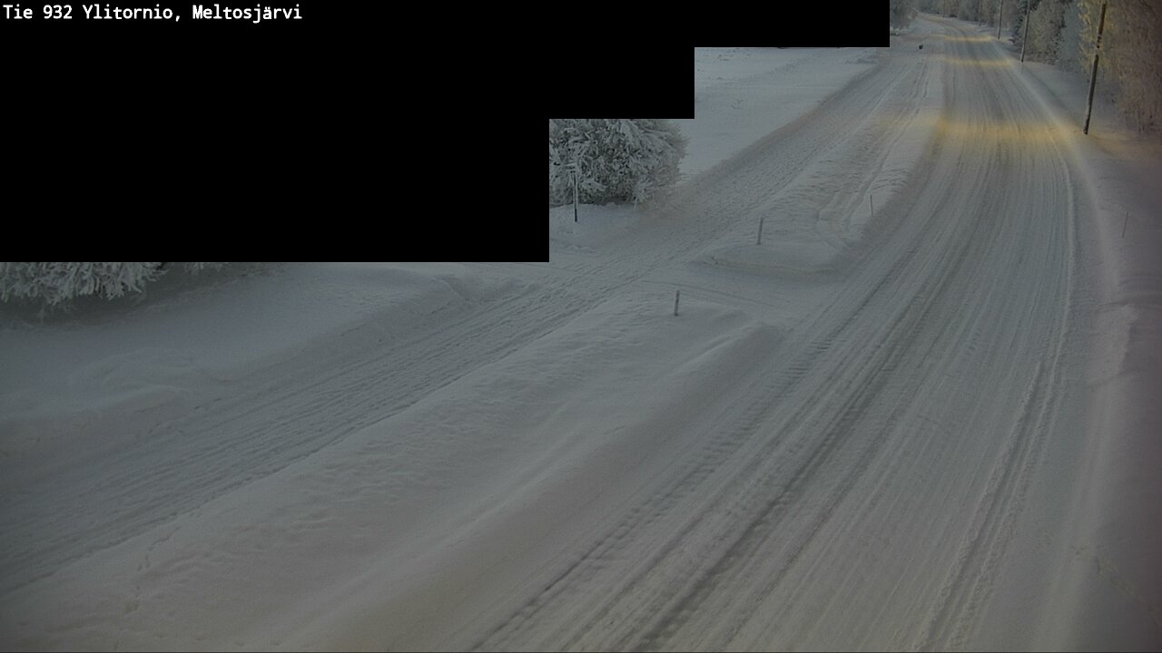 Weather Camera Image Road 932 Ylitornio, Meltosjärv, Ylitornio, Lappi