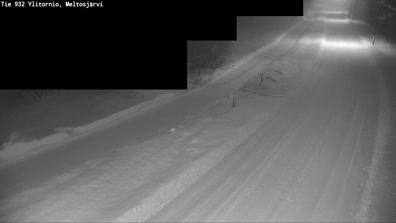 Weather Camera Image Road 932 Ylitornio, Meltosjärv, Ylitornio, Lappi