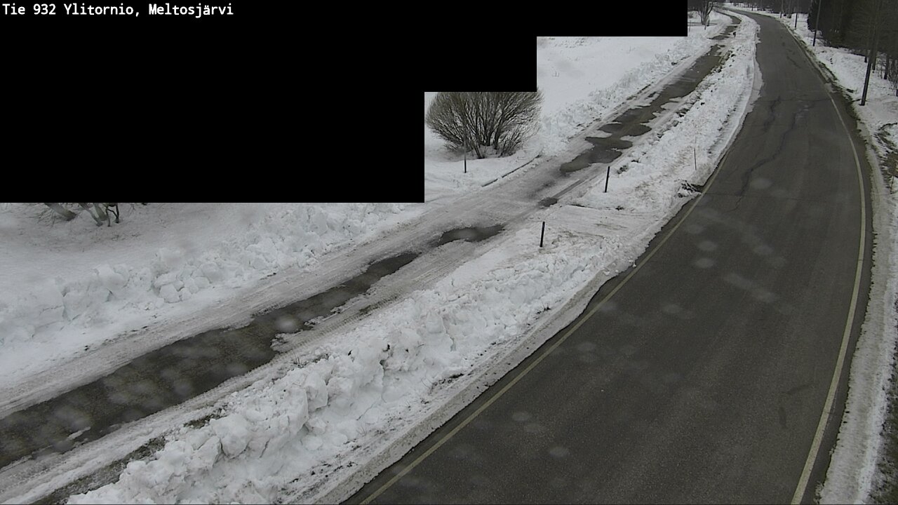 Weather Camera Image Road 932 Ylitornio, Meltosjärv, Ylitornio, Lappi