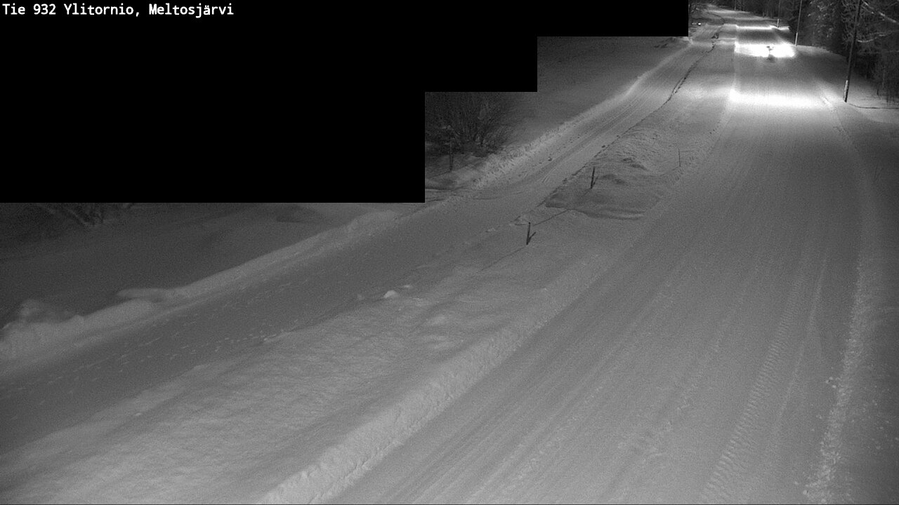 Weather Camera Image Road 932 Ylitornio, Meltosjärv, Ylitornio, Lappi