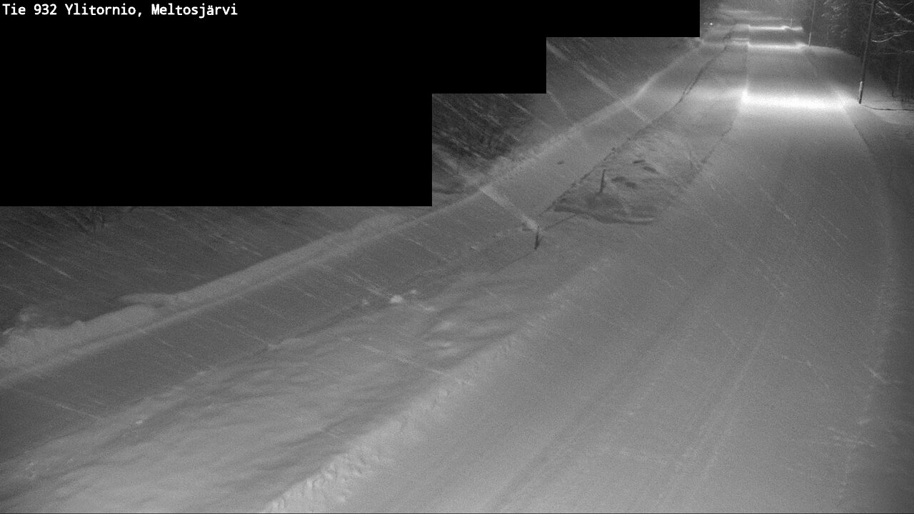 Weather Camera Image Road 932 Ylitornio, Meltosjärv, Ylitornio, Lappi