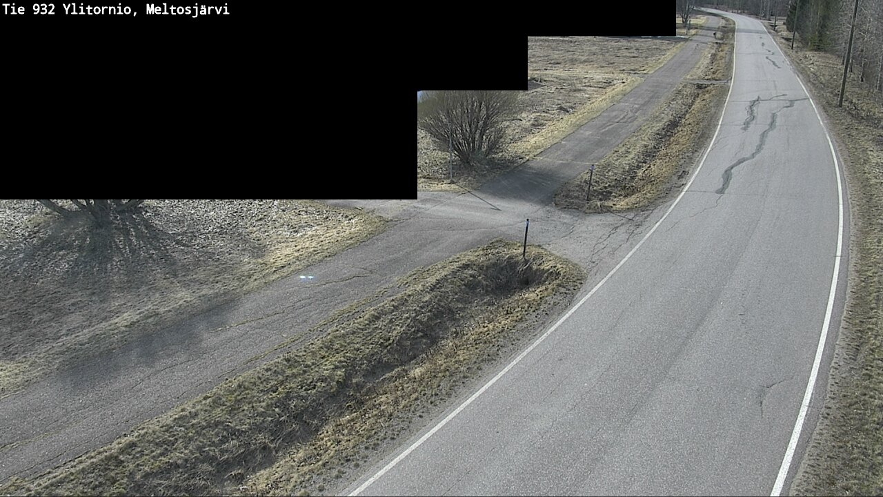 Weather Camera Image Väg 932 Övertorneå, Meltosjä, Ylitornio, Lappi
