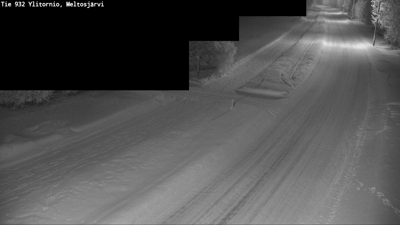 Weather Camera Image Road 932 Ylitornio, Meltosjärv, Ylitornio, Lappi