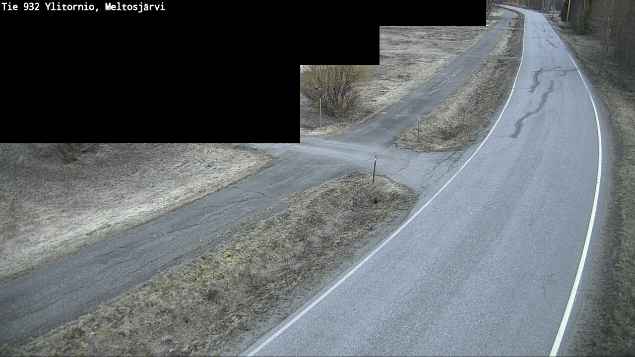 Weather Camera Image Väg 932 Övertorneå, Meltosjä, Ylitornio, Lappi