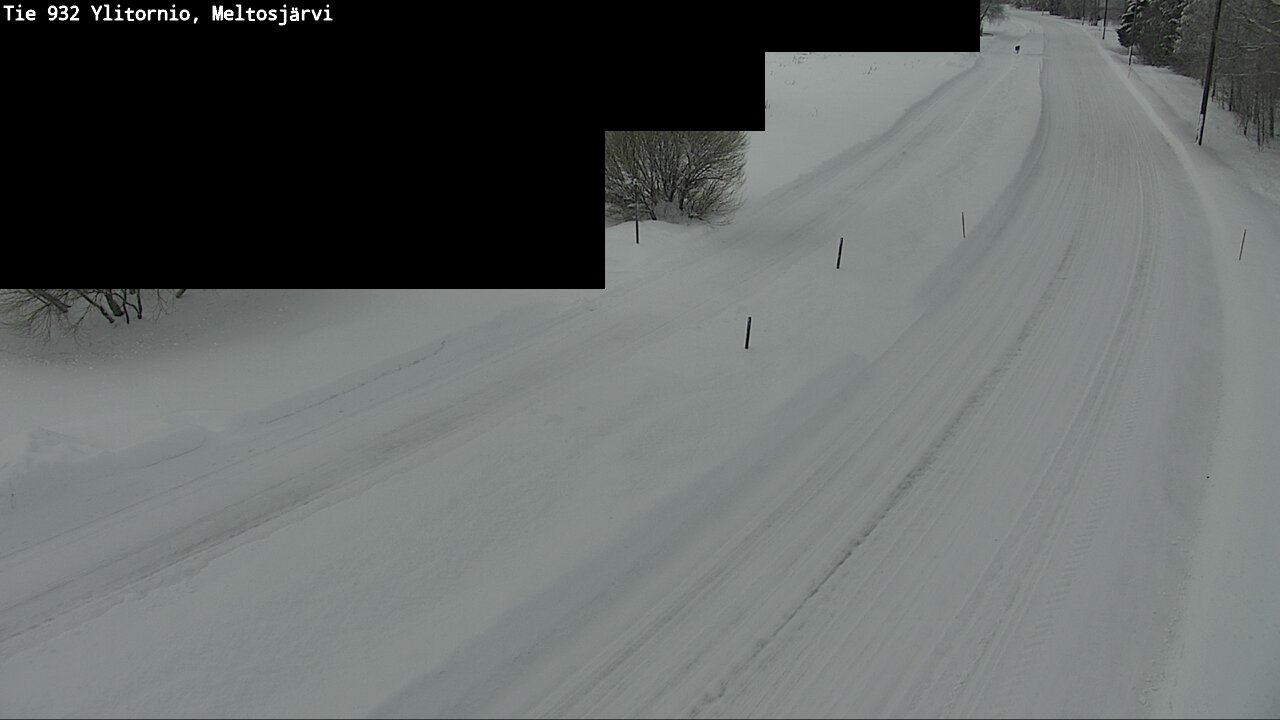 Weather Camera Image Road 932 Ylitornio, Meltosjärv, Ylitornio, Lappi