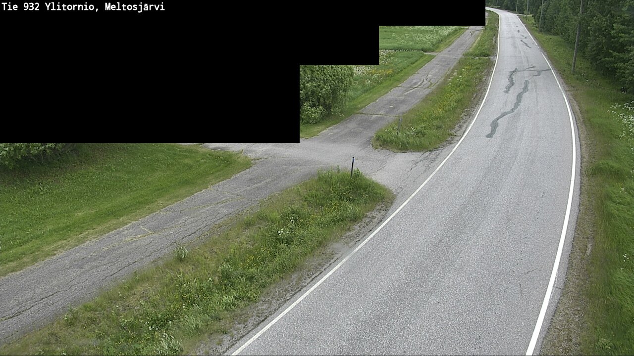 Weather Camera Image Väg 932 Övertorneå, Meltosjä, Ylitornio, Lappi