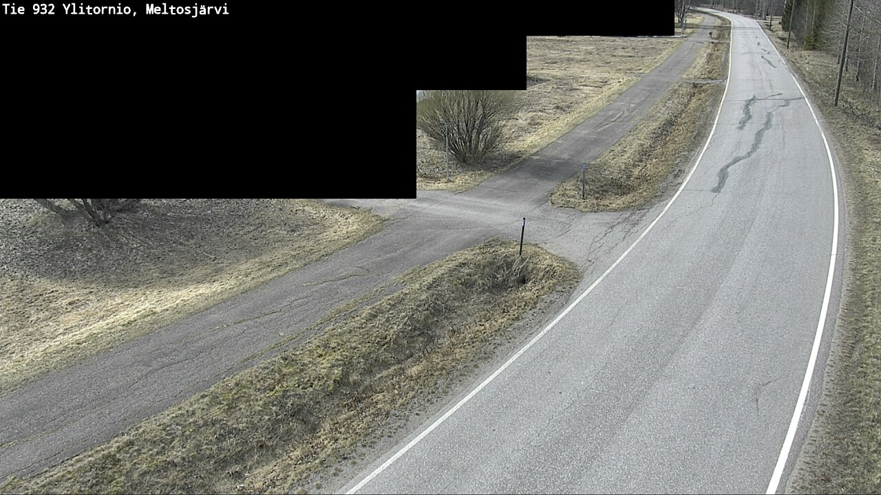 Weather Camera Image Väg 932 Övertorneå, Meltosjä, Ylitornio, Lappi