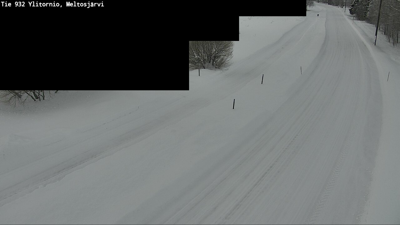 Weather Camera Image Road 932 Ylitornio, Meltosjärv, Ylitornio, Lappi
