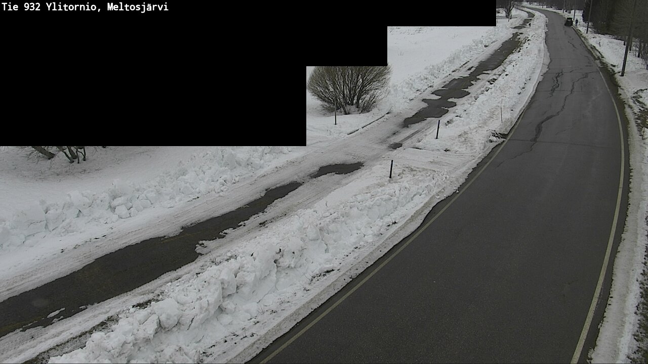 Weather Camera Image Road 932 Ylitornio, Meltosjärv, Ylitornio, Lappi