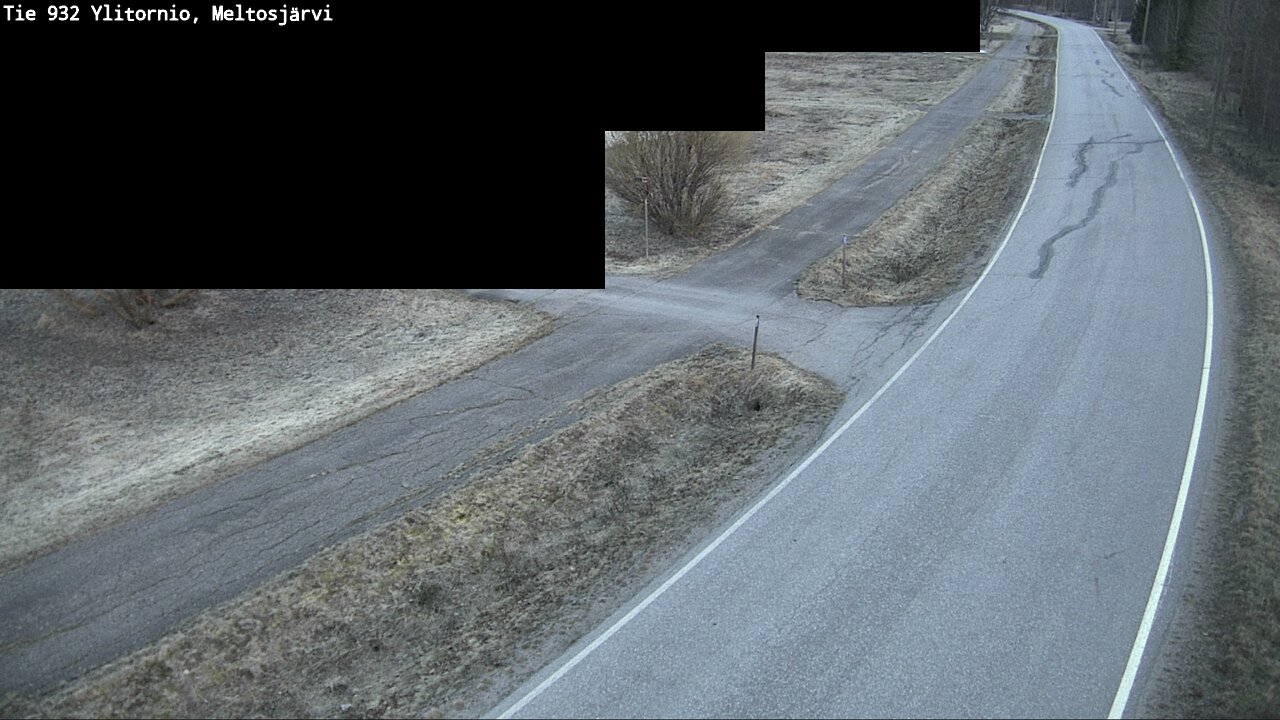 Weather Camera Image Väg 932 Övertorneå, Meltosjä, Ylitornio, Lappi