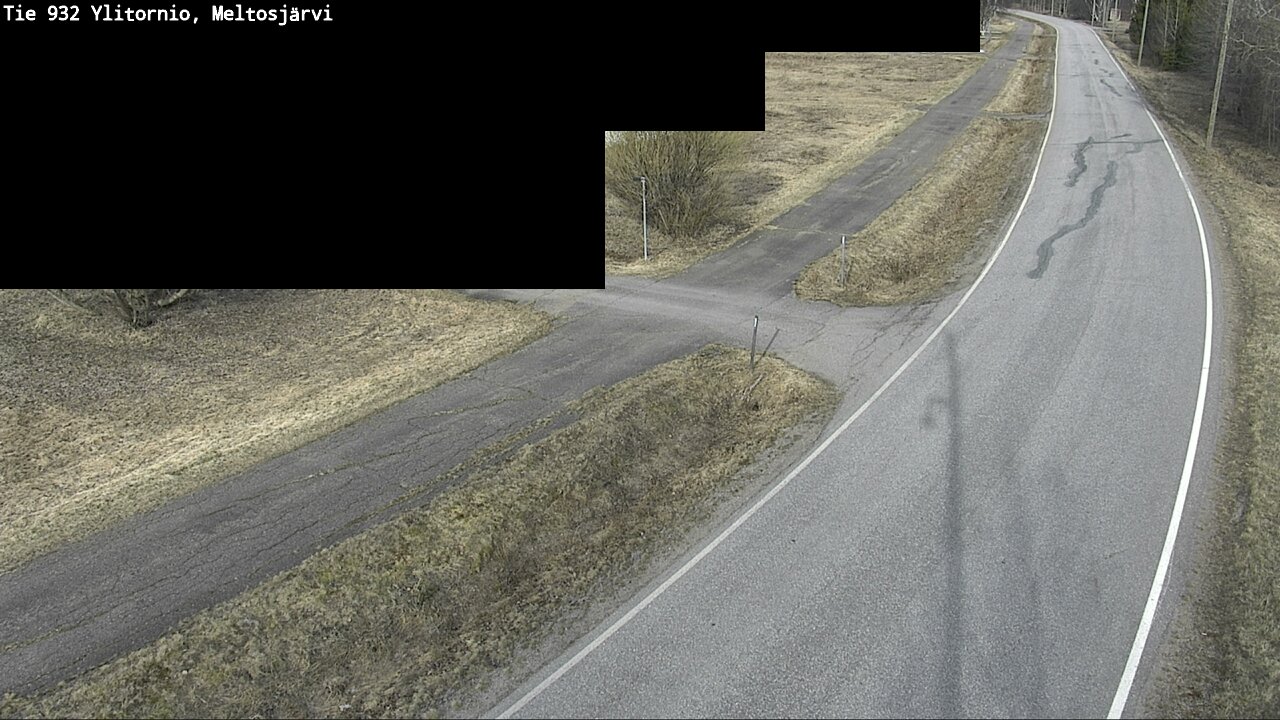 Weather Camera Image Väg 932 Övertorneå, Meltosjä, Ylitornio, Lappi