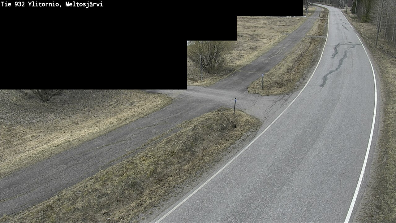 Weather Camera Image Väg 932 Övertorneå, Meltosjä, Ylitornio, Lappi