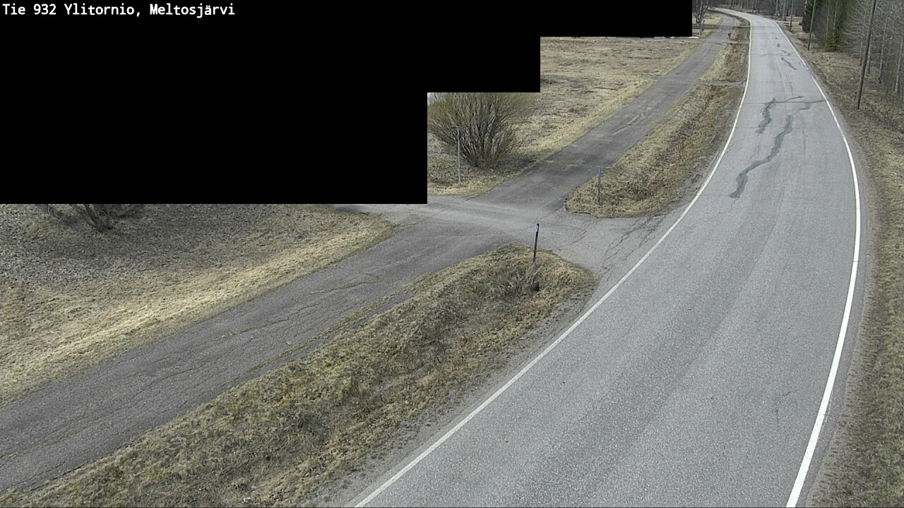 Weather Camera Image Väg 932 Övertorneå, Meltosjä, Ylitornio, Lappi
