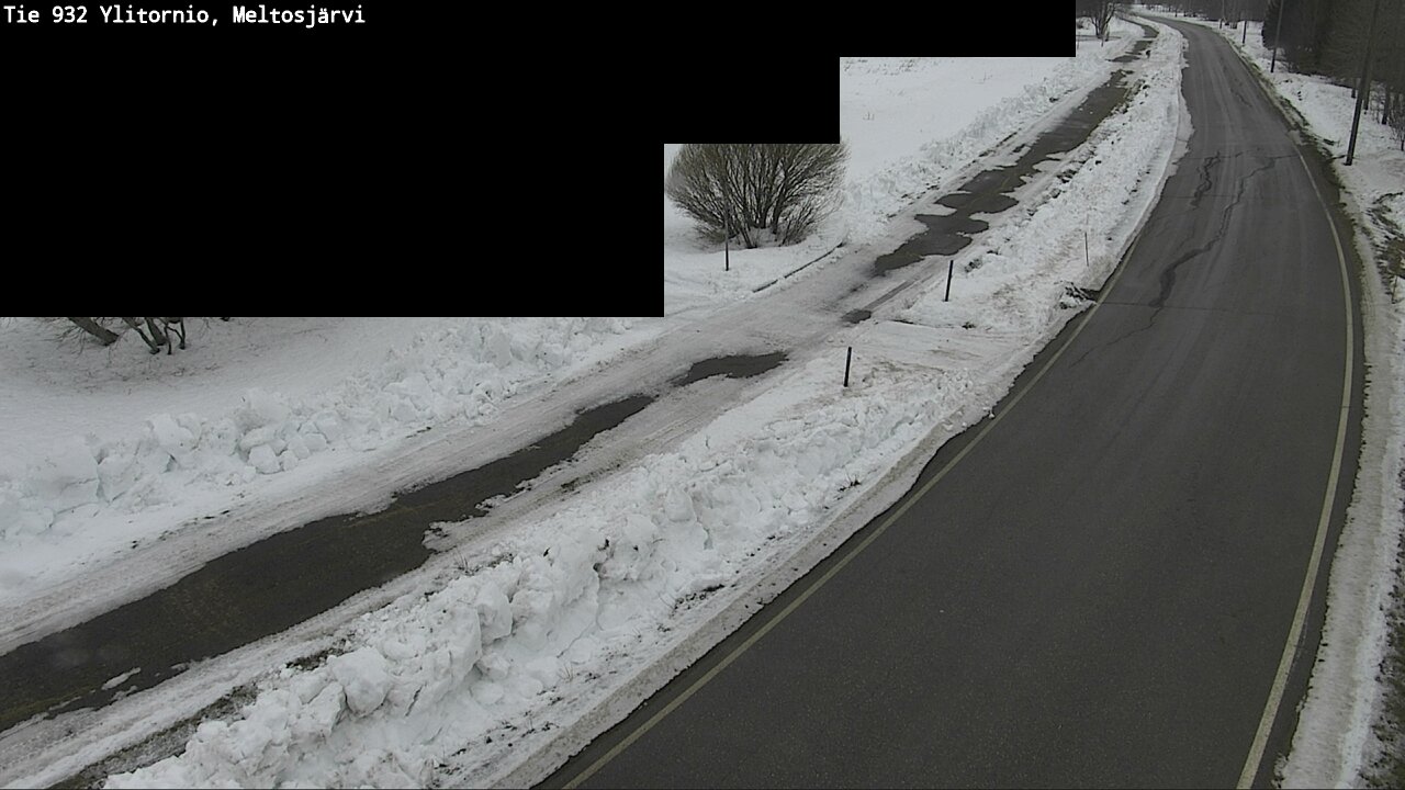 Weather Camera Image Road 932 Ylitornio, Meltosjärv, Ylitornio, Lappi