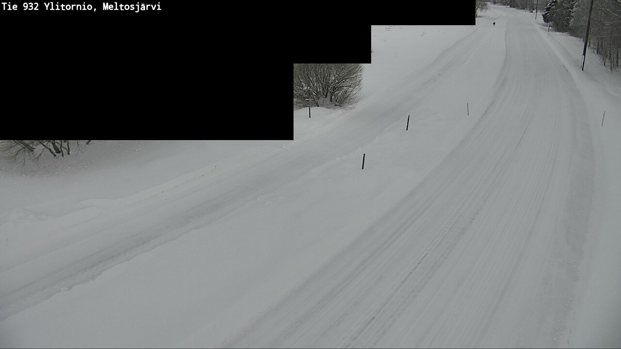 Weather Camera Image Road 932 Ylitornio, Meltosjärv, Ylitornio, Lappi