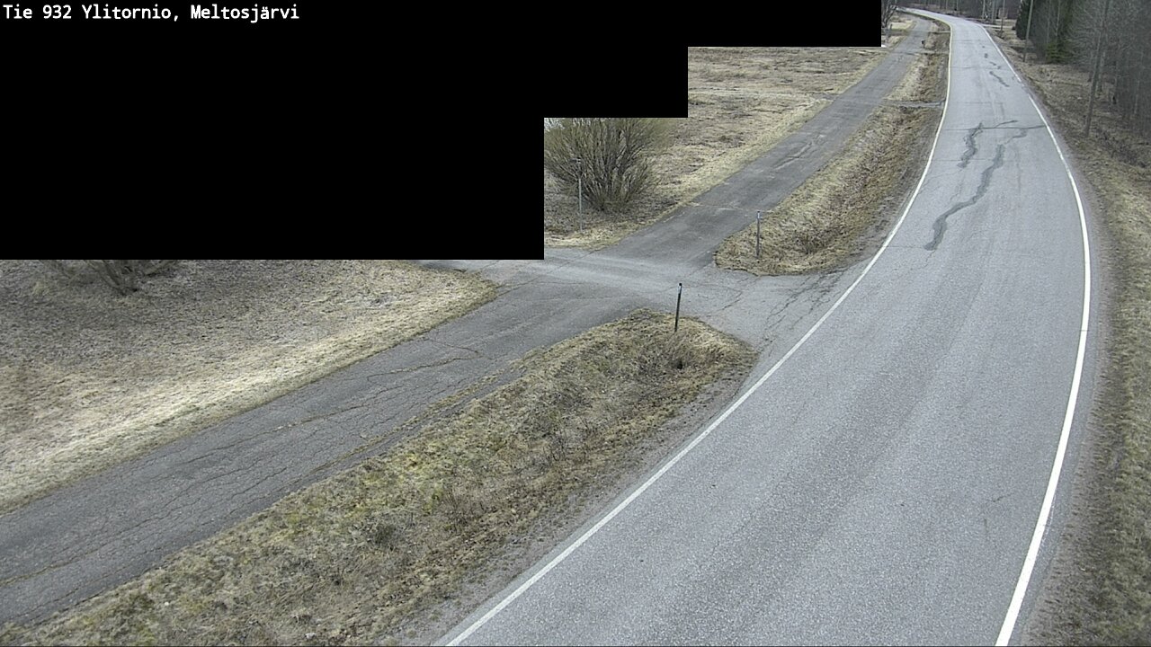 Weather Camera Image Väg 932 Övertorneå, Meltosjä, Ylitornio, Lappi