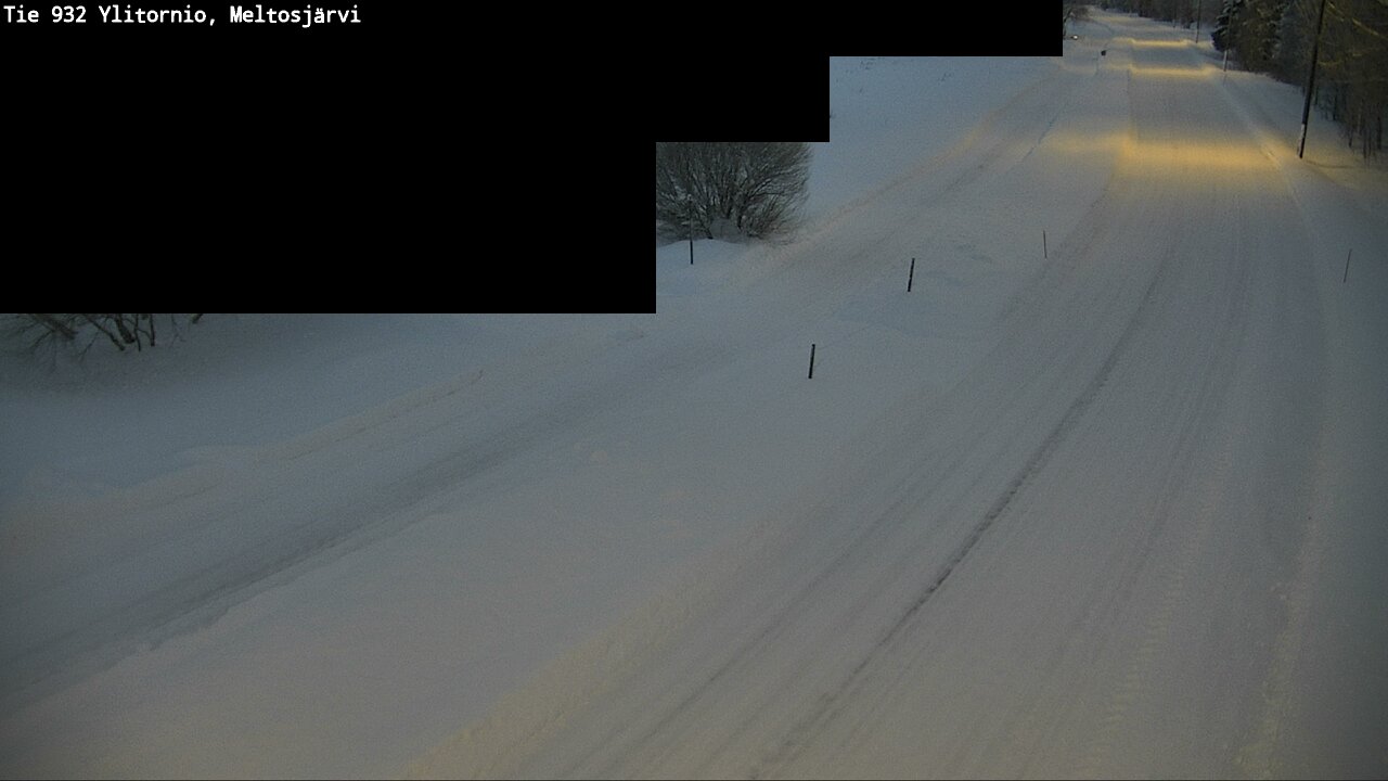 Weather Camera Image Road 932 Ylitornio, Meltosjärv, Ylitornio, Lappi