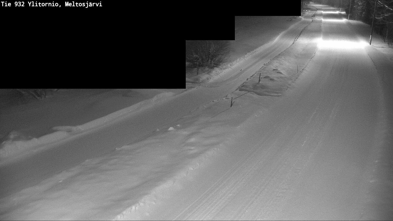 Weather Camera Image Road 932 Ylitornio, Meltosjärv, Ylitornio, Lappi