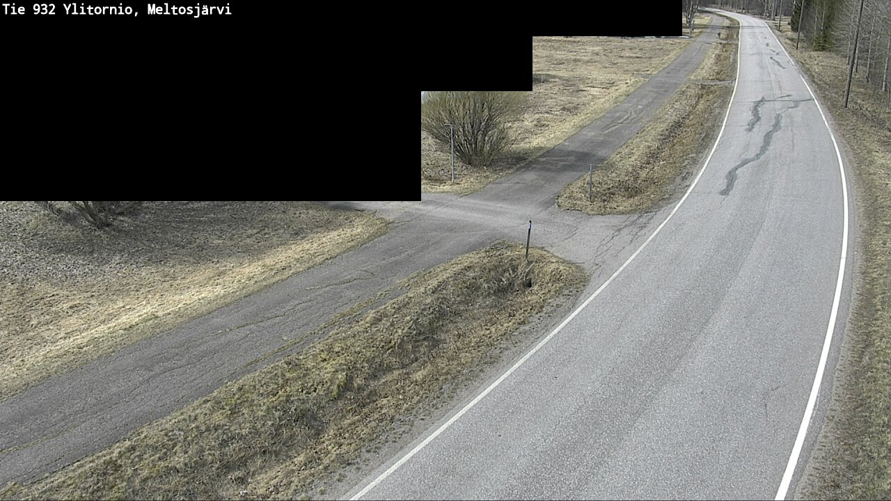 Weather Camera Image Väg 932 Övertorneå, Meltosjä, Ylitornio, Lappi
