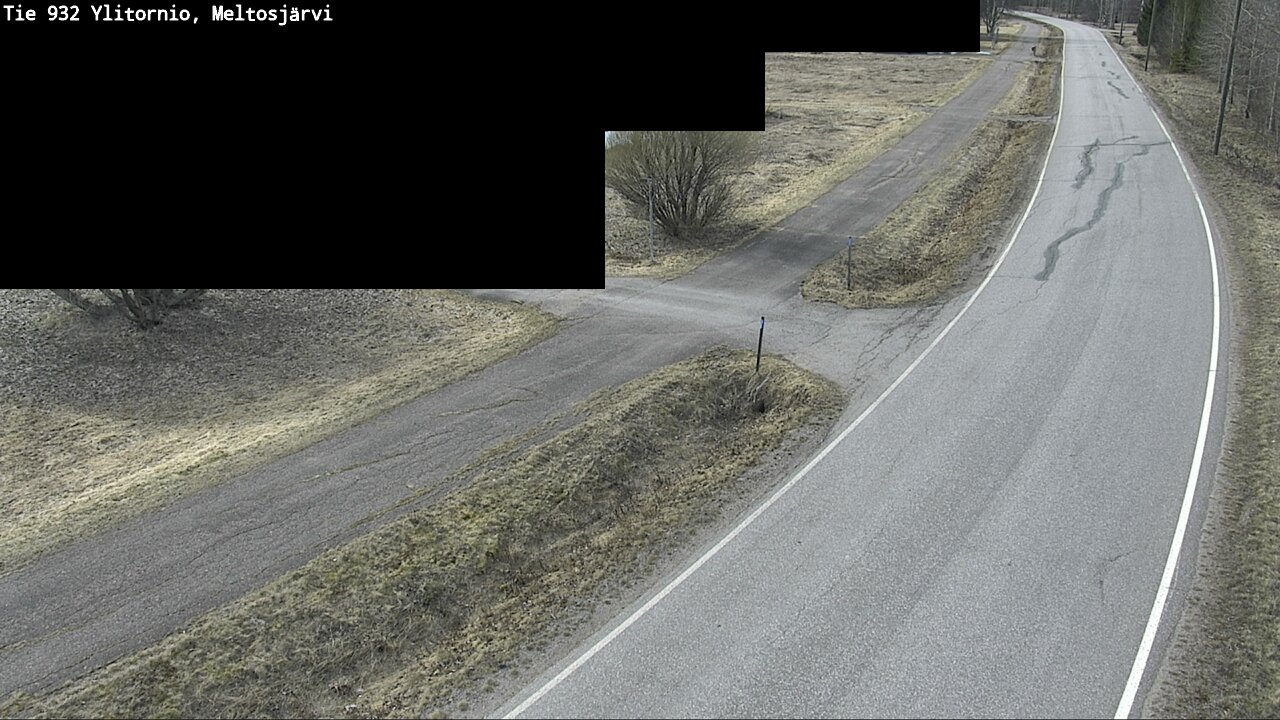 Weather Camera Image Väg 932 Övertorneå, Meltosjä, Ylitornio, Lappi