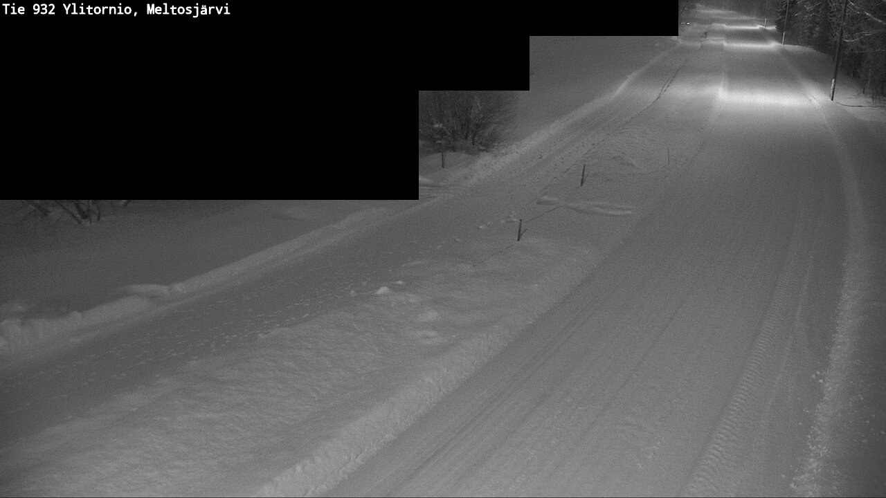 Weather Camera Image Road 932 Ylitornio, Meltosjärv, Ylitornio, Lappi