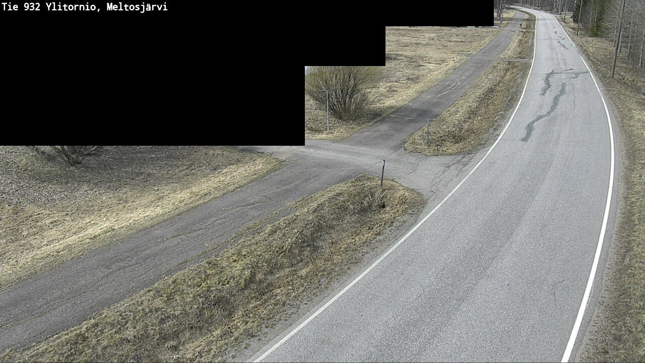 Weather Camera Image Väg 932 Övertorneå, Meltosjä, Ylitornio, Lappi