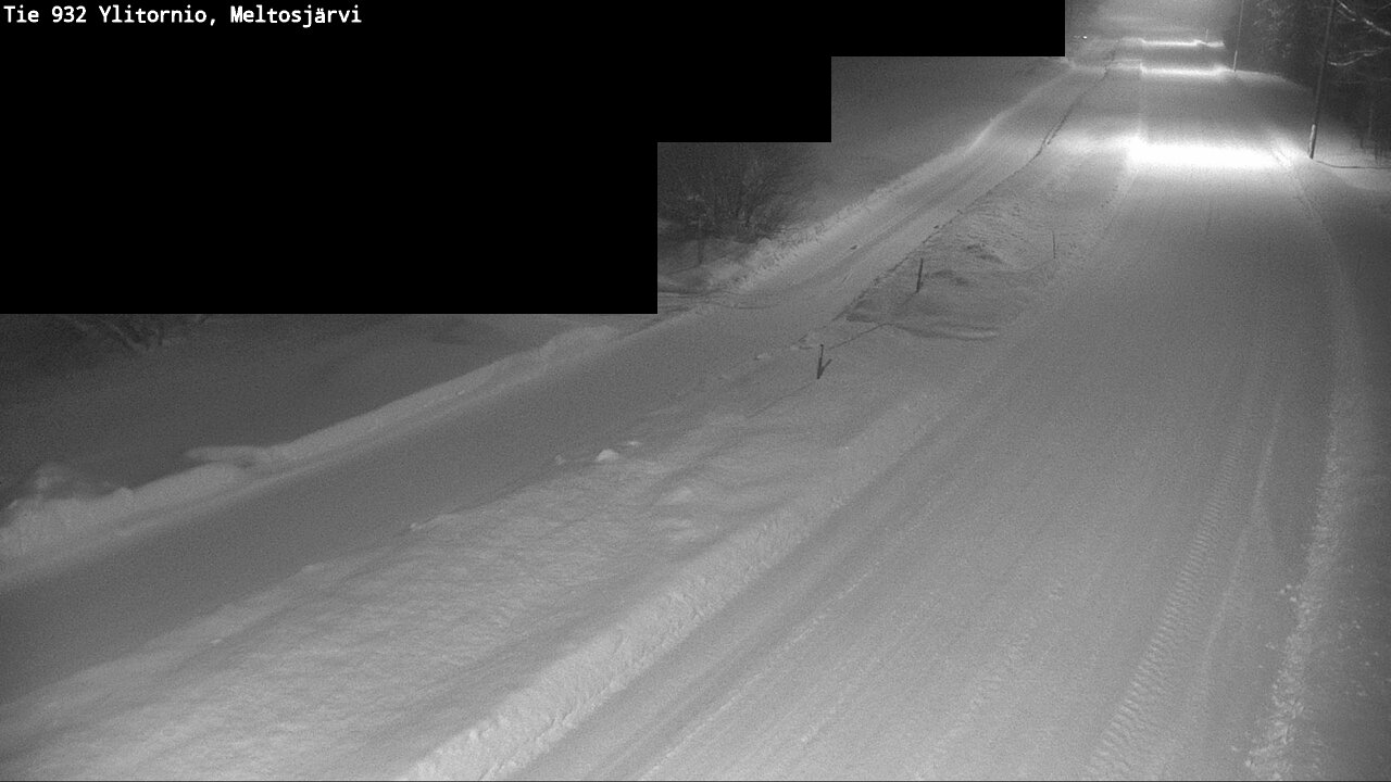 Weather Camera Image Road 932 Ylitornio, Meltosjärv, Ylitornio, Lappi