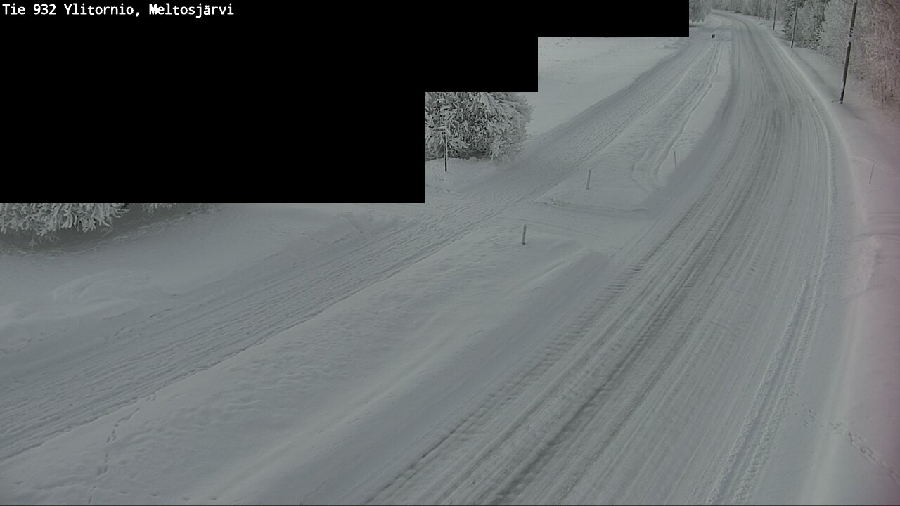 Weather Camera Image Road 932 Ylitornio, Meltosjärv, Ylitornio, Lappi