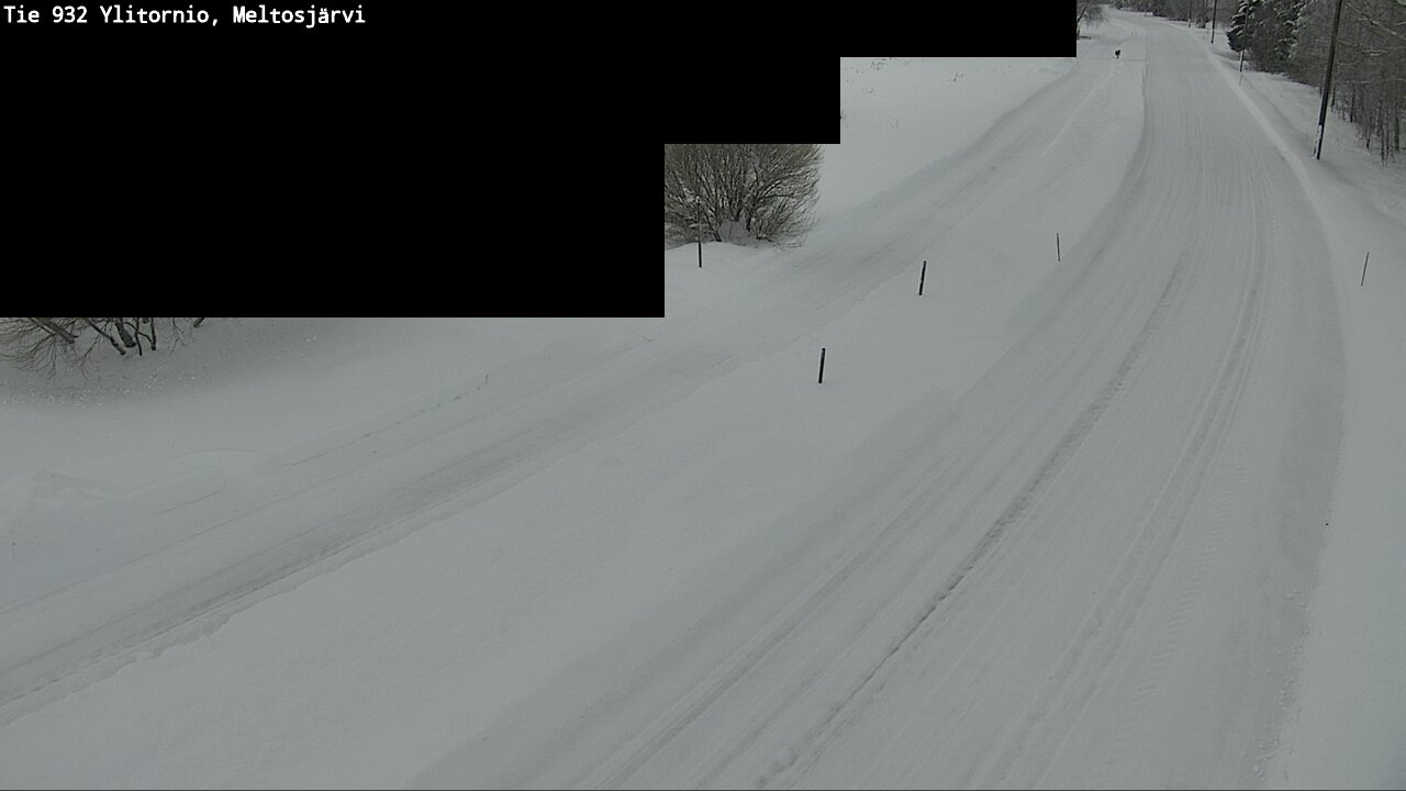 Weather Camera Image Road 932 Ylitornio, Meltosjärv, Ylitornio, Lappi