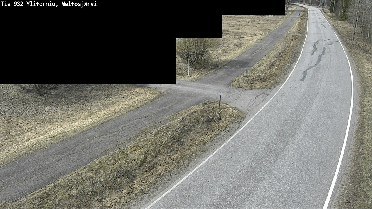 Weather Camera Image Väg 932 Övertorneå, Meltosjä, Ylitornio, Lappi
