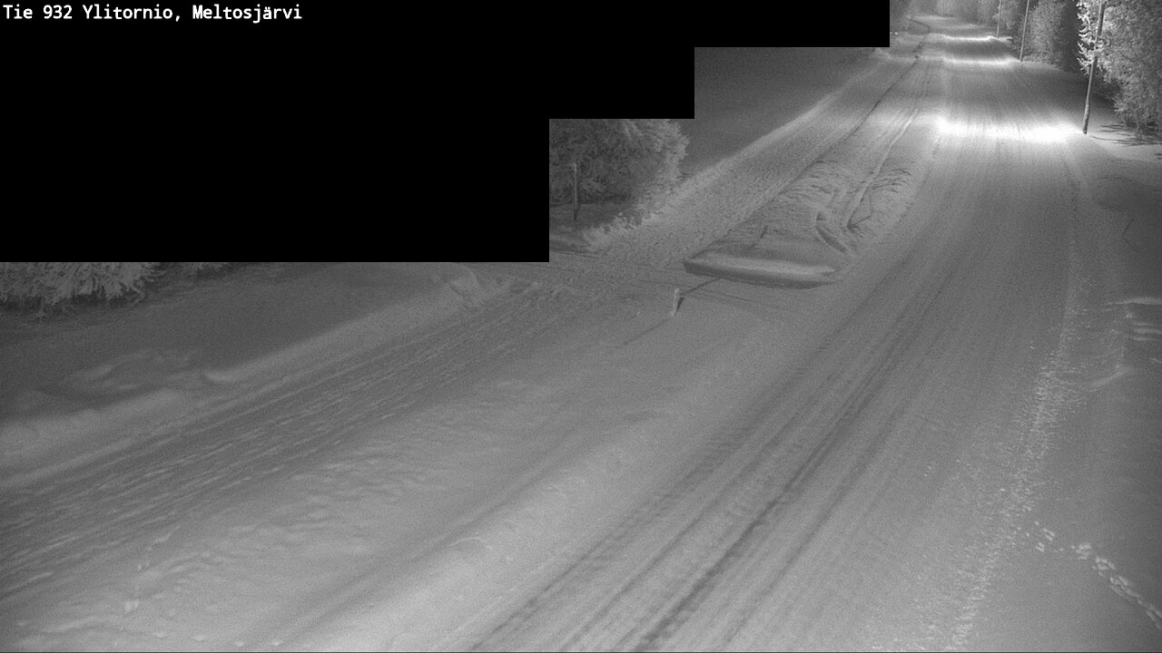 Weather Camera Image Road 932 Ylitornio, Meltosjärv, Ylitornio, Lappi