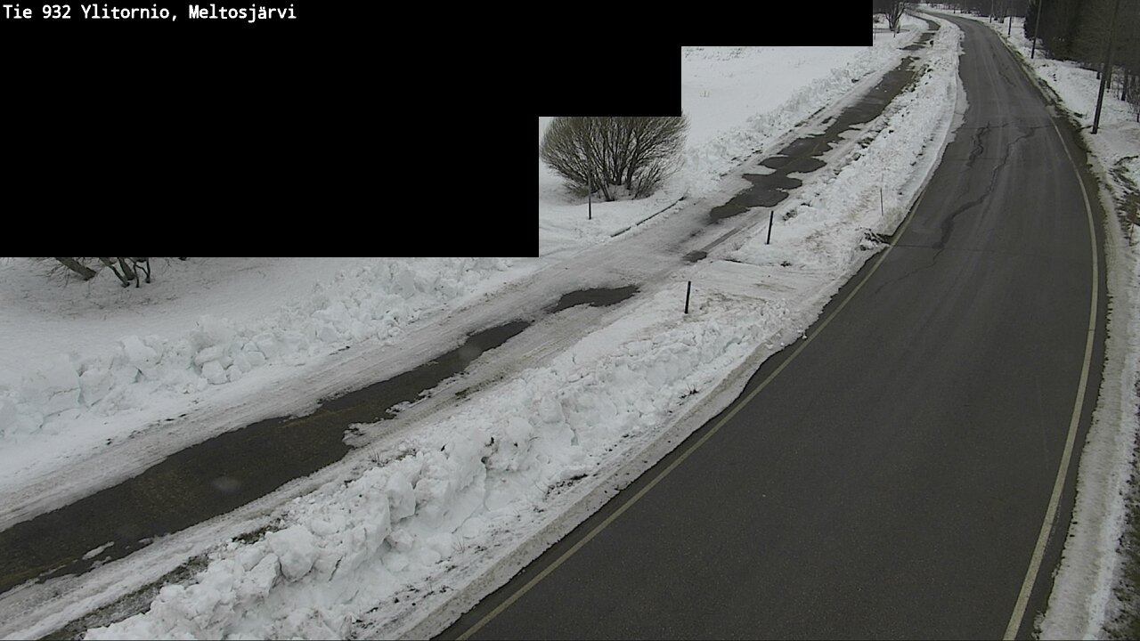 Weather Camera Image Road 932 Ylitornio, Meltosjärv, Ylitornio, Lappi