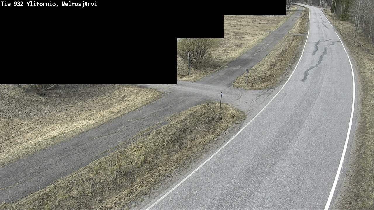 Weather Camera Image Väg 932 Övertorneå, Meltosjä, Ylitornio, Lappi
