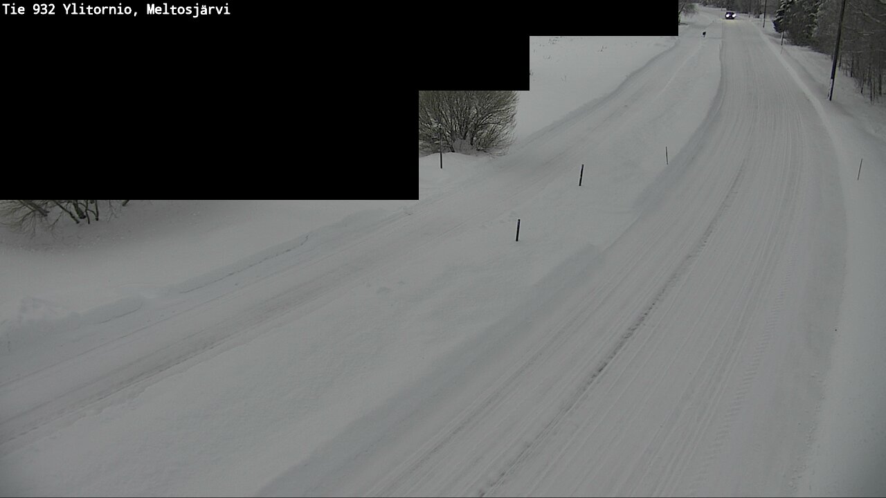 Weather Camera Image Road 932 Ylitornio, Meltosjärv, Ylitornio, Lappi