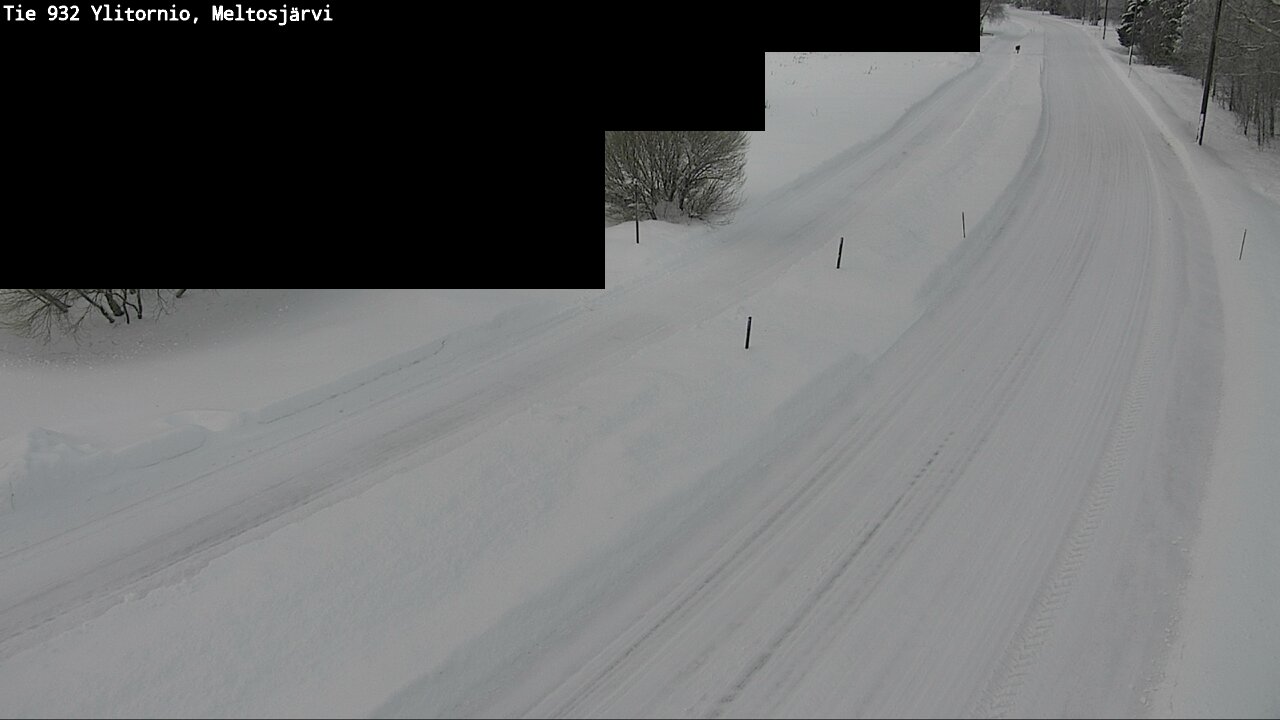 Weather Camera Image Road 932 Ylitornio, Meltosjärv, Ylitornio, Lappi