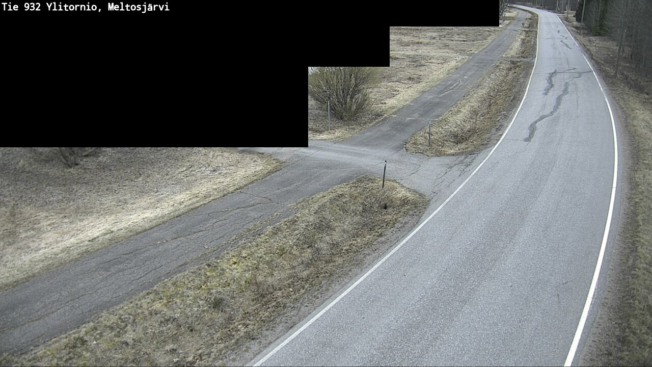 Weather Camera Image Väg 932 Övertorneå, Meltosjä, Ylitornio, Lappi