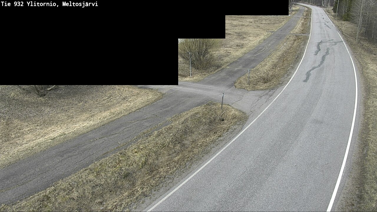 Weather Camera Image Väg 932 Övertorneå, Meltosjä, Ylitornio, Lappi