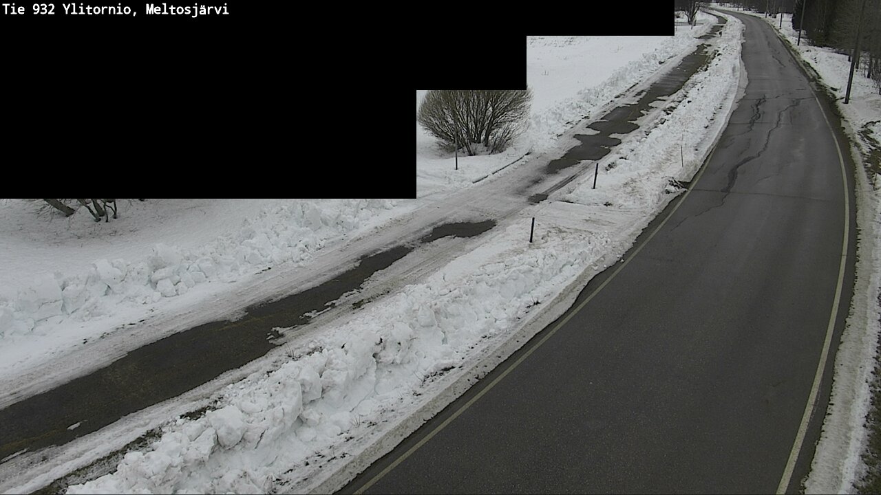 Weather Camera Image Väg 932 Övertorneå, Meltosjä, Ylitornio, Lappi