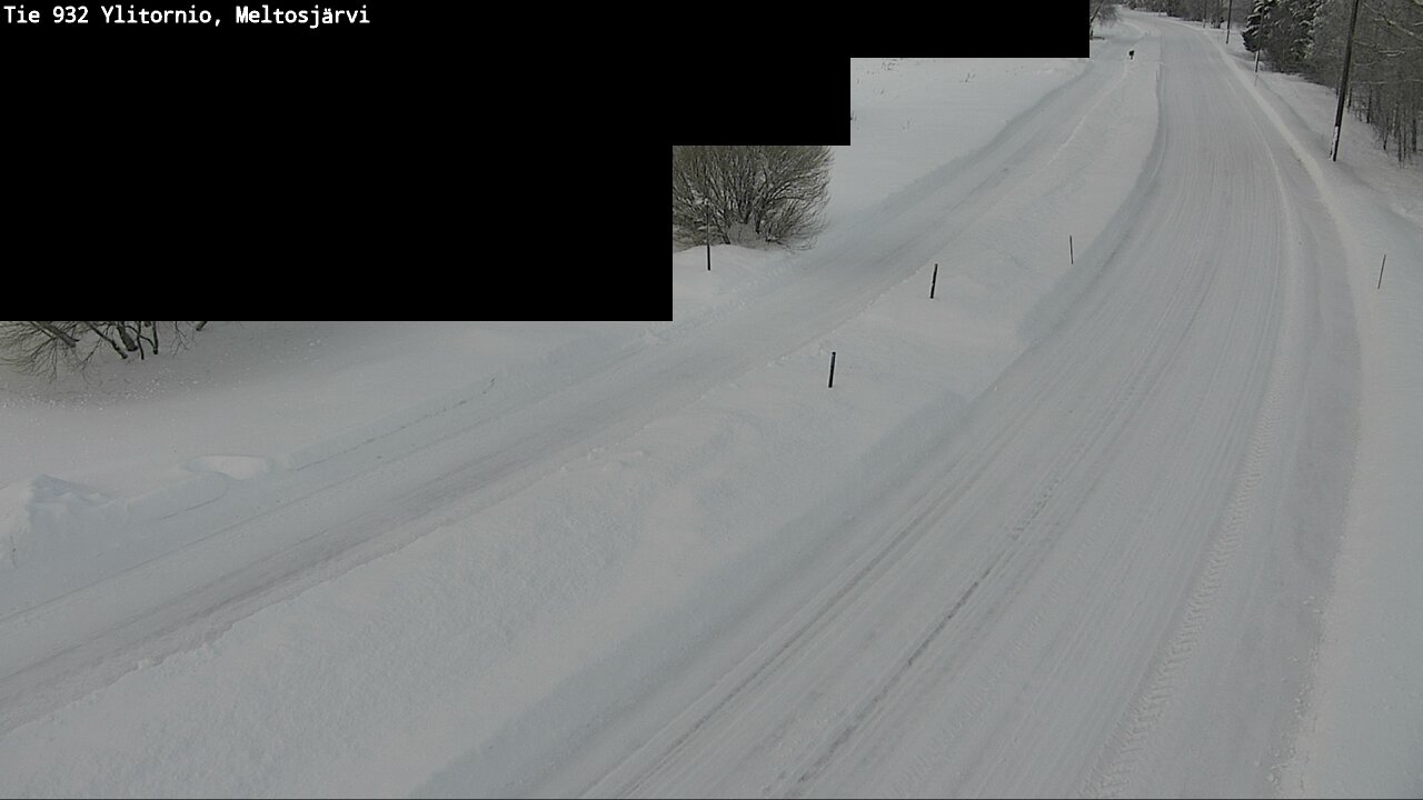 Weather Camera Image Road 932 Ylitornio, Meltosjärv, Ylitornio, Lappi