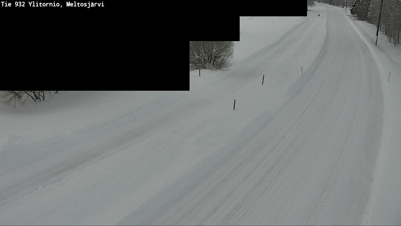 Weather Camera Image Road 932 Ylitornio, Meltosjärv, Ylitornio, Lappi