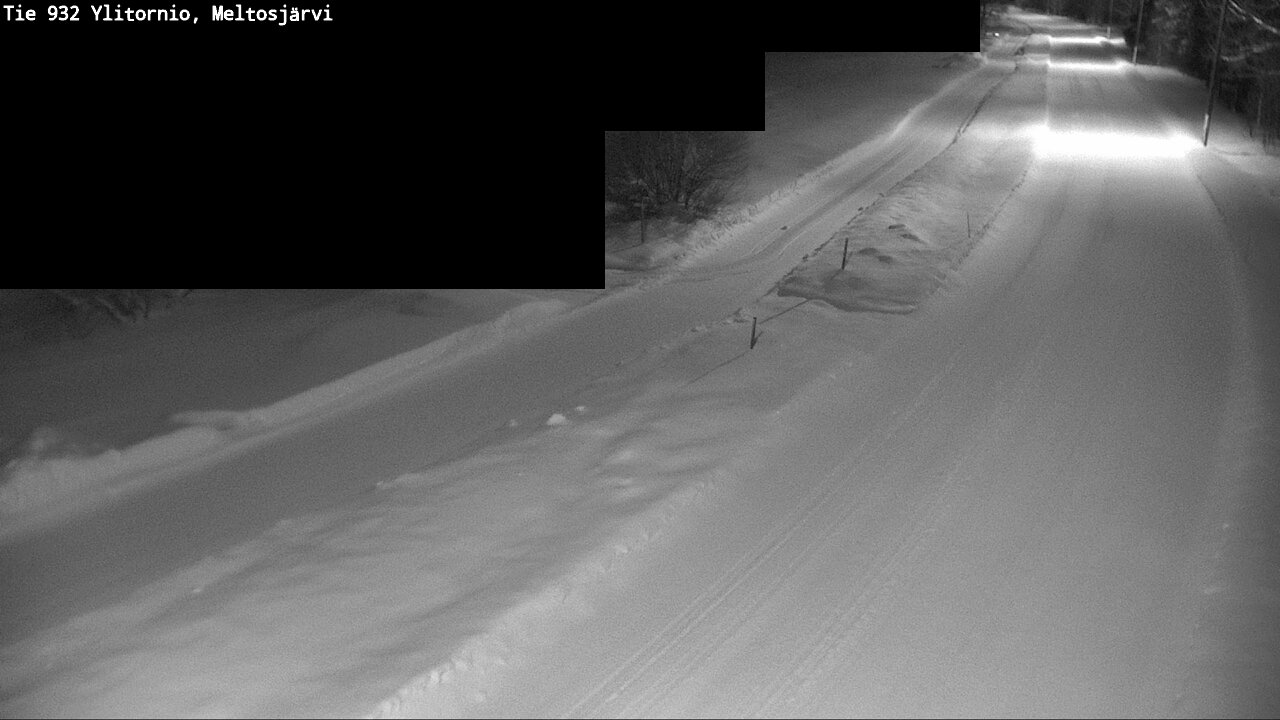 Weather Camera Image Road 932 Ylitornio, Meltosjärv, Ylitornio, Lappi