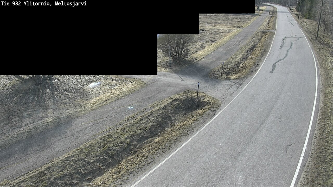 Weather Camera Image Väg 932 Övertorneå, Meltosjä, Ylitornio, Lappi