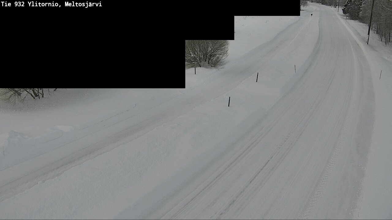 Weather Camera Image Road 932 Ylitornio, Meltosjärv, Ylitornio, Lappi