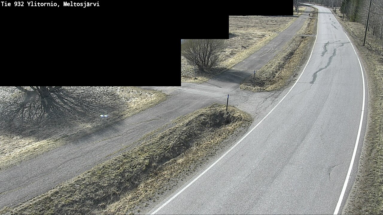 Weather Camera Image Väg 932 Övertorneå, Meltosjä, Ylitornio, Lappi