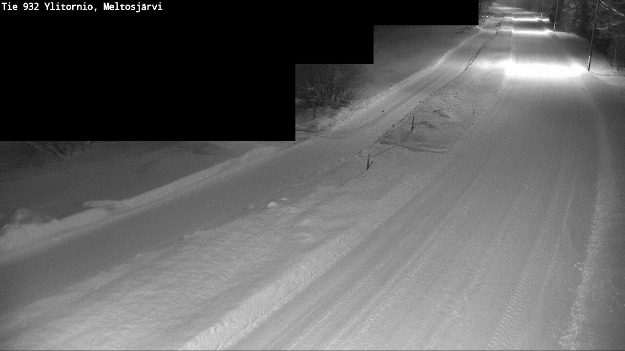 Weather Camera Image Road 932 Ylitornio, Meltosjärv, Ylitornio, Lappi